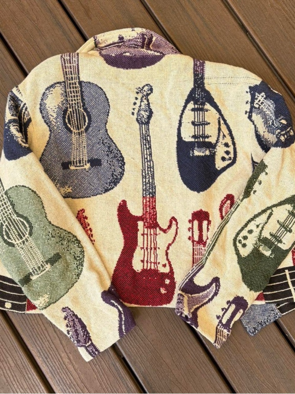 Vintage Knit Guitar Strings Jacket - Picture 3 of 5